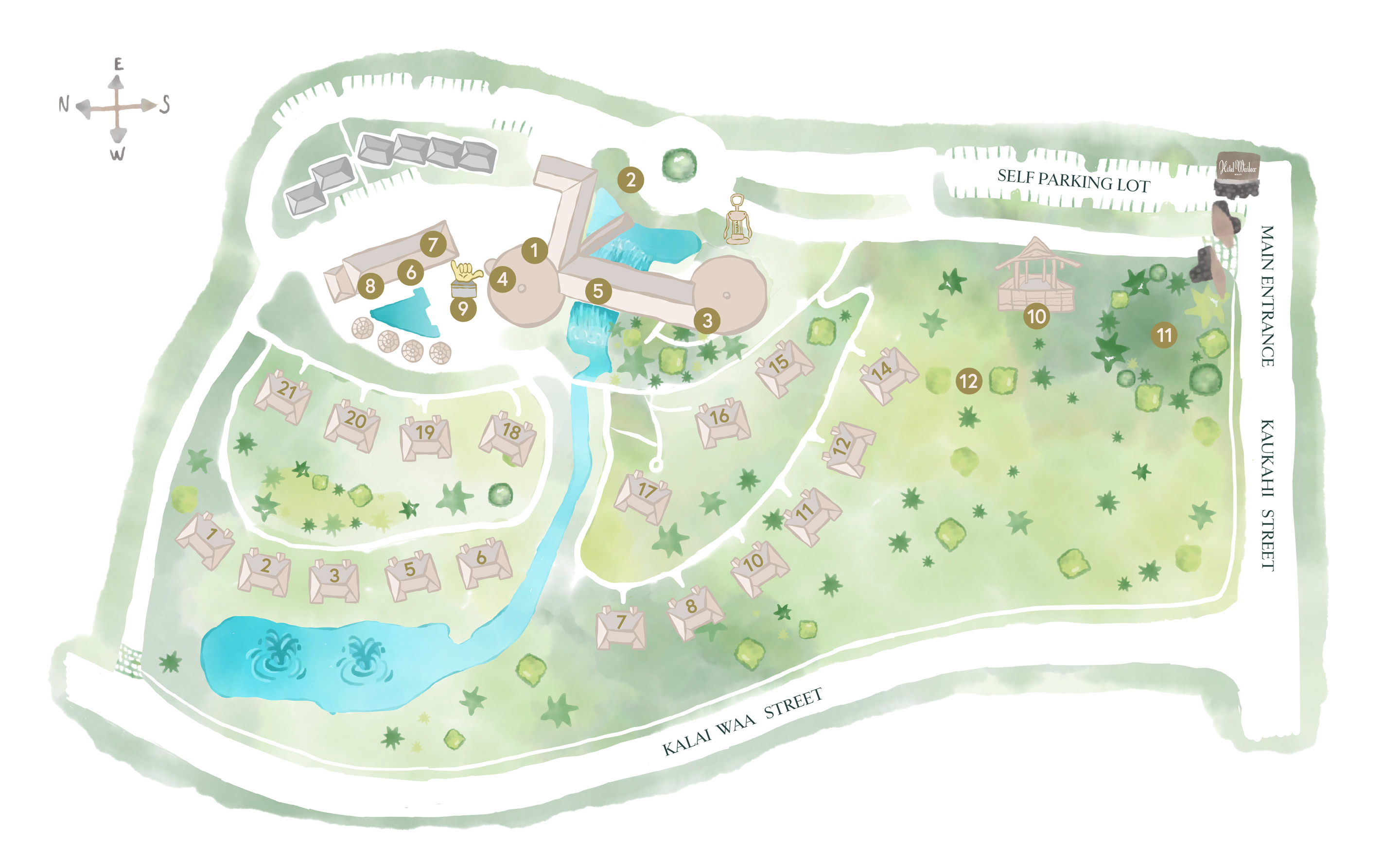 Hotel Wailea Property Map